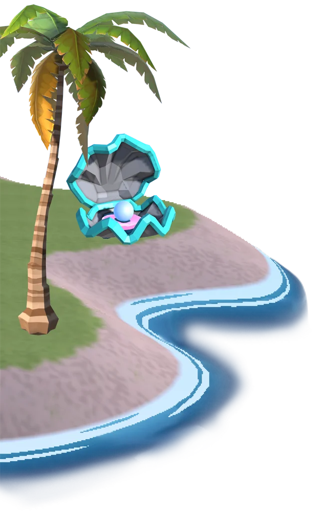 Foreground island left side